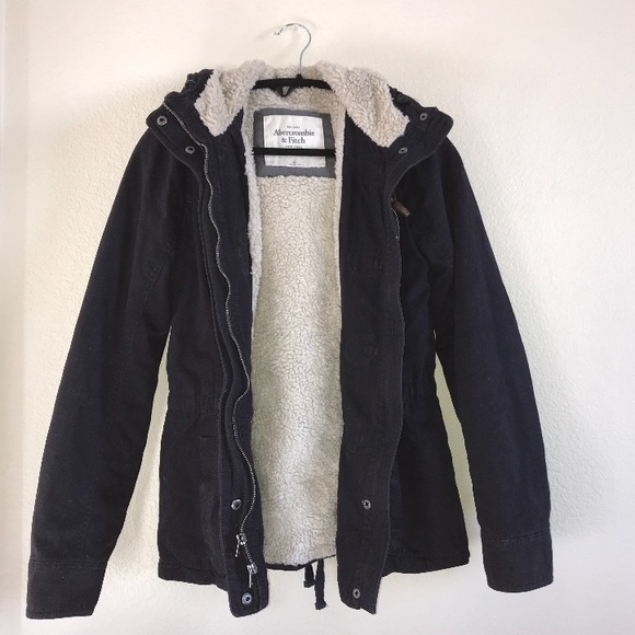 Navy blue Abercrombie and Fitch jacket - Picture 1 of 4